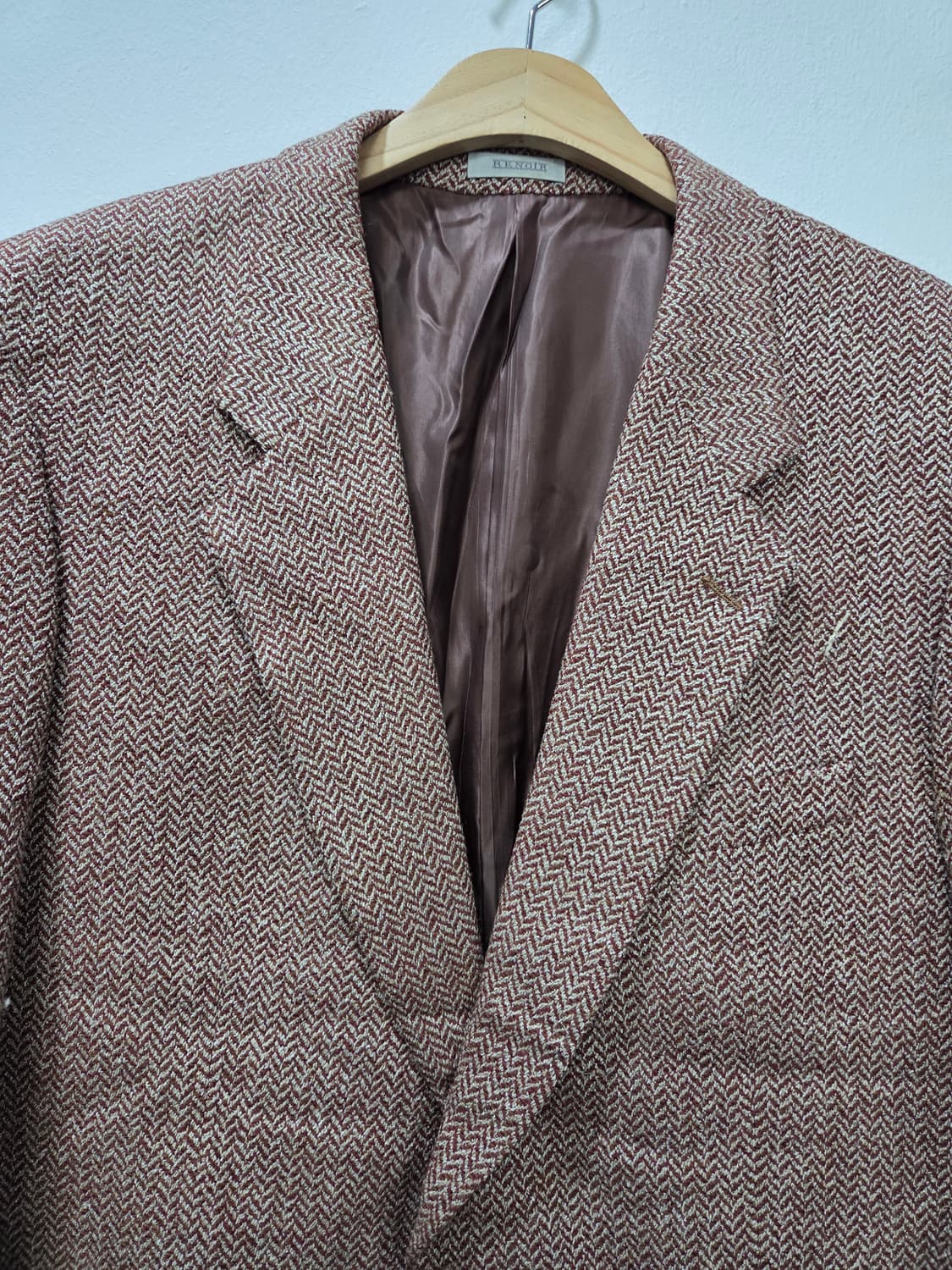 헤링본 와인컬러  남성 자켓 블레이져 상품이미지3