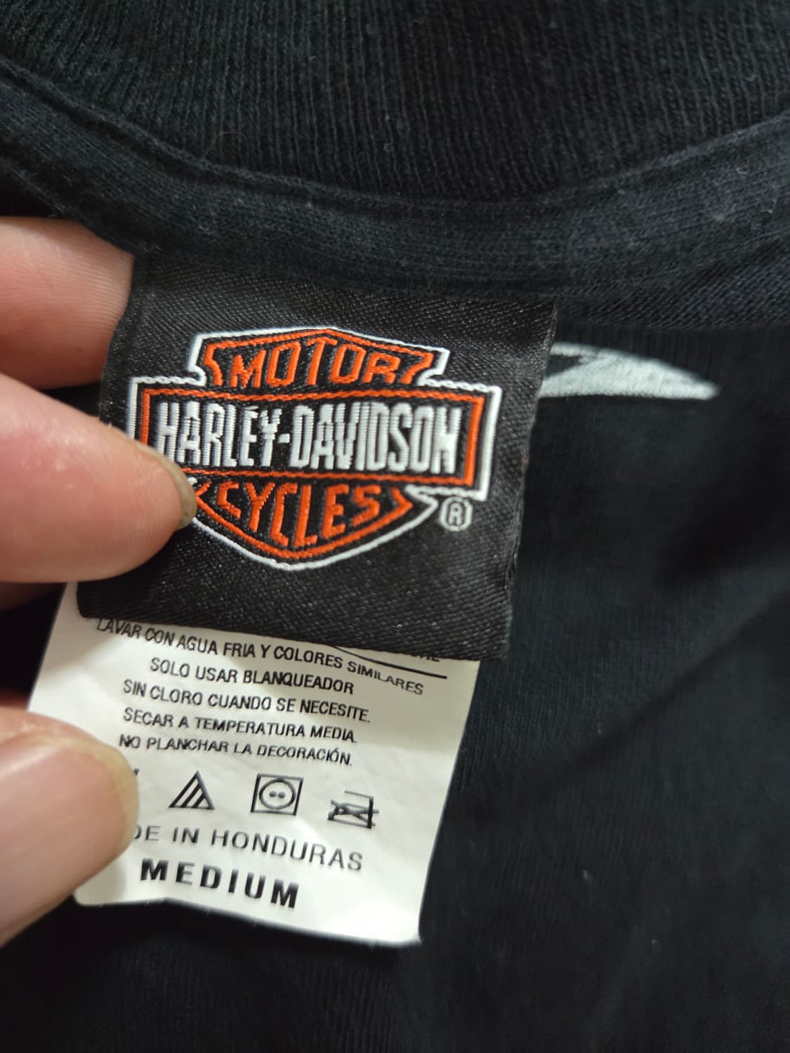 할리데이비슨 핀업걸 반팔 티셔츠 블랙 상품이미지3