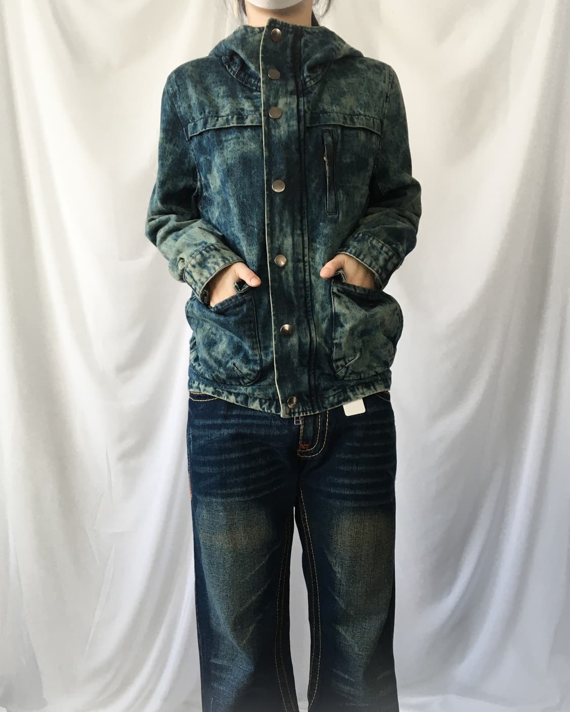 washing hood denim jacket 상품이미지7