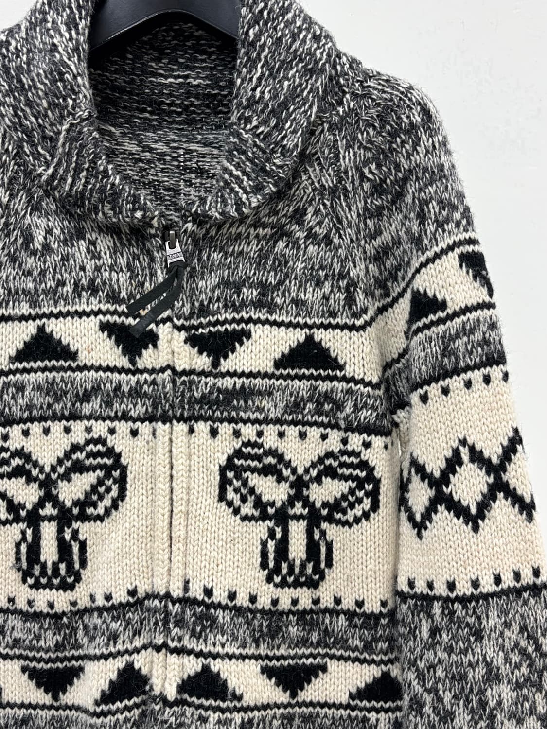 빈티지 노르딕 울 니트 집업 상품이미지6