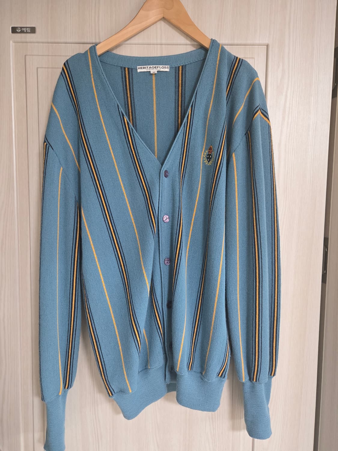헤리티지 플로스 스트라이프 가디건 M 상품이미지2
