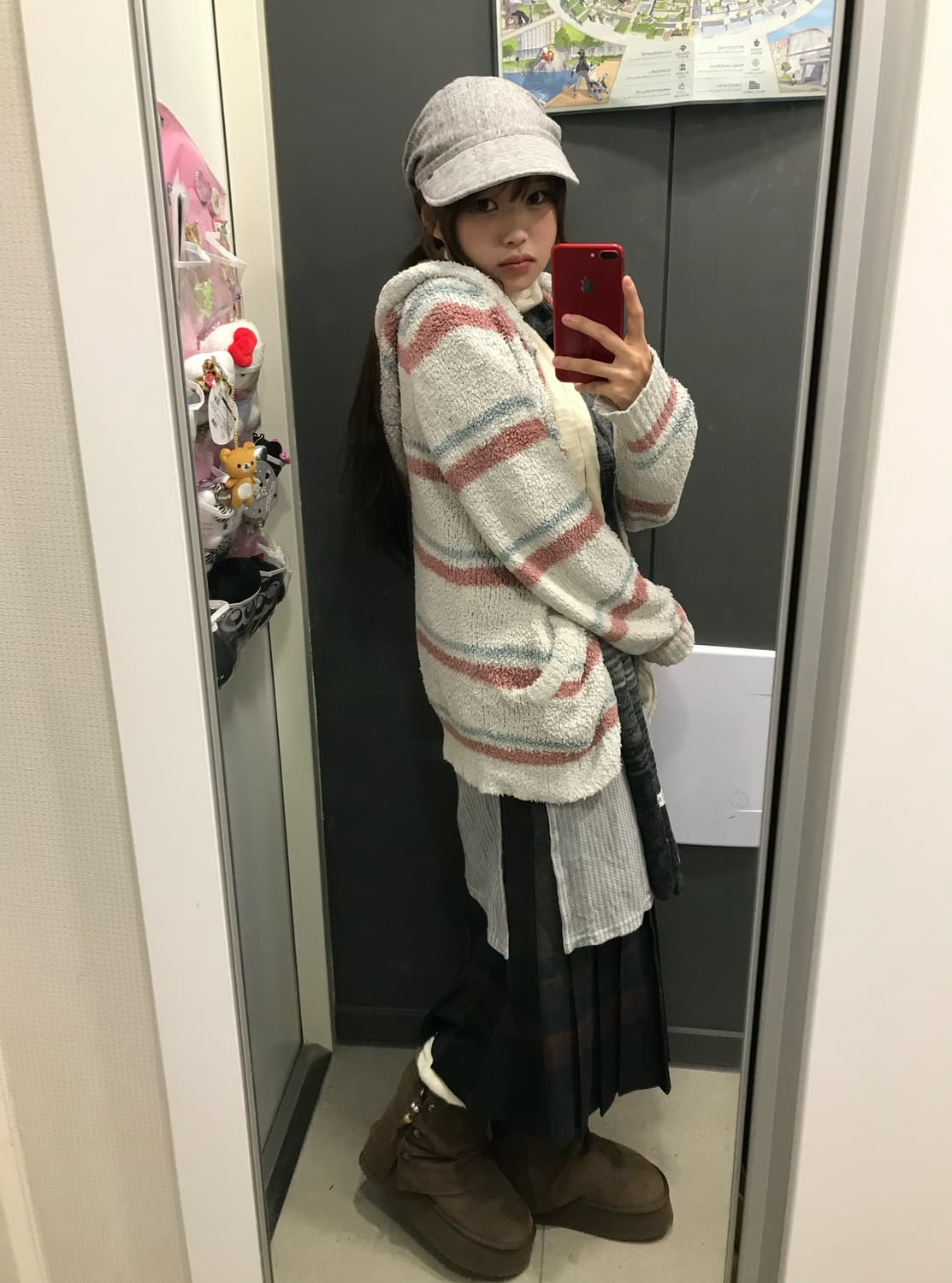 히피 모리걸 하구미 폭닥 코디세트 상품이미지2