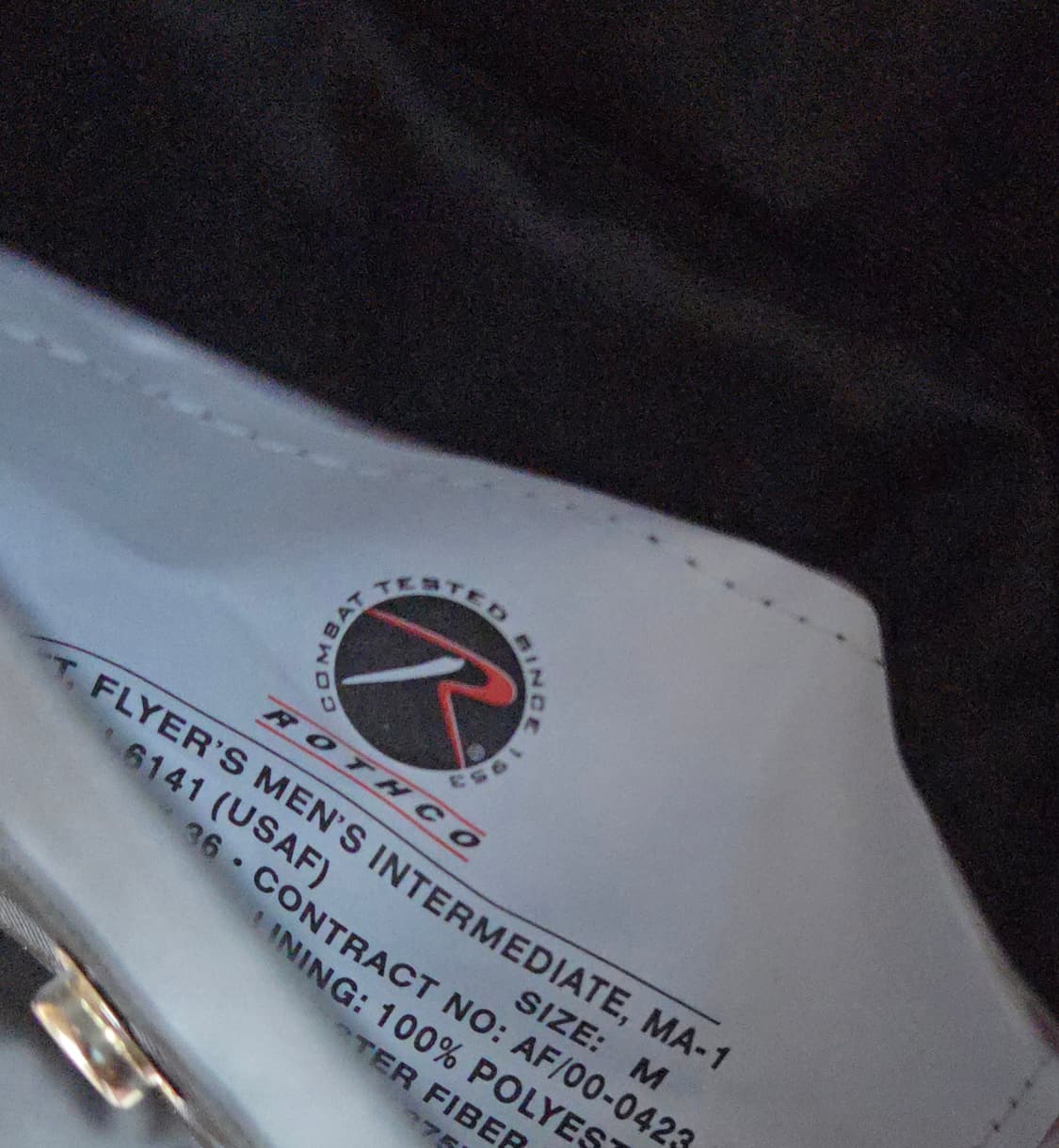 (착샷) 로스코 ma-1 블랙 상품이미지4