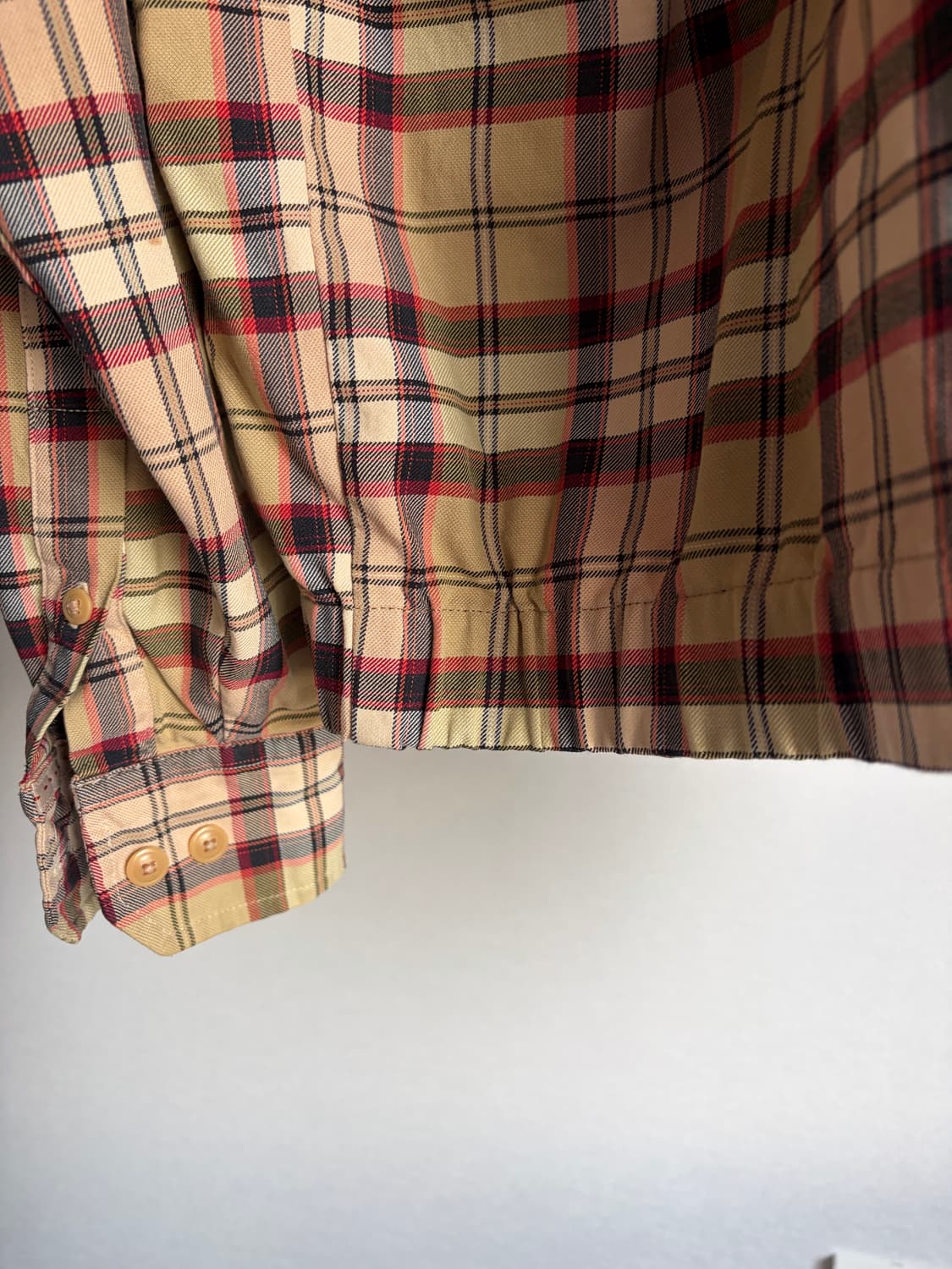 체크 패턴 빈티지 집업 자켓 상품이미지7