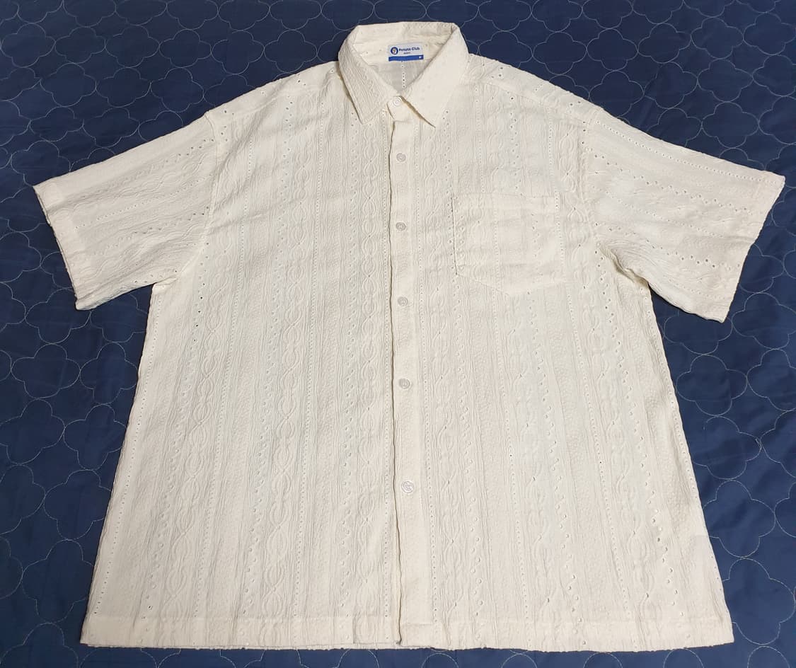 (ss시즌) 포테이토클럽 서울 빈티지 반팔셔츠 아이보리 (F) 상품이미지1