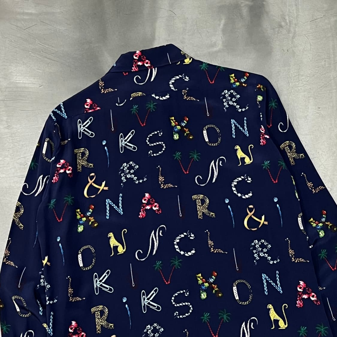  산드로 멀티 패턴 실크 셔츠 y16306 상품이미지5