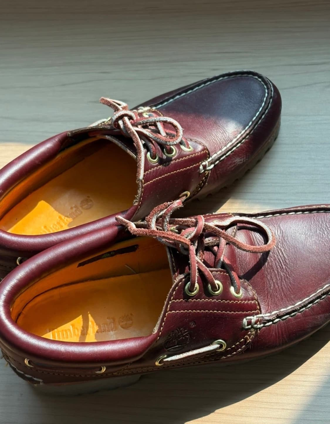 팀버랜드 3아이 보트슈즈 버건디 상품이미지2