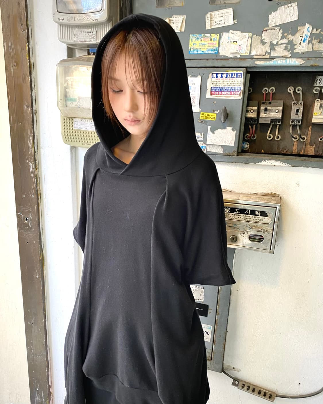 Y’s by 요지 야마모토 2020 S/S 기믹 슬리브리스 후드 상품이미지2