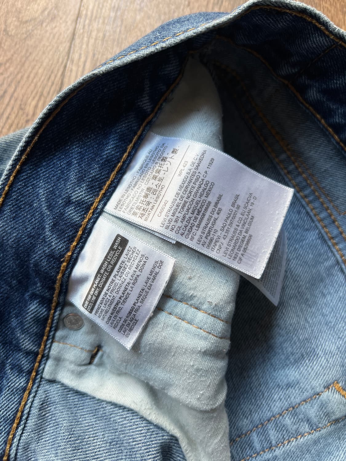 [36]리바이스 505 블랭크탭 빈티지 워싱 데님 팬츠 상품이미지4