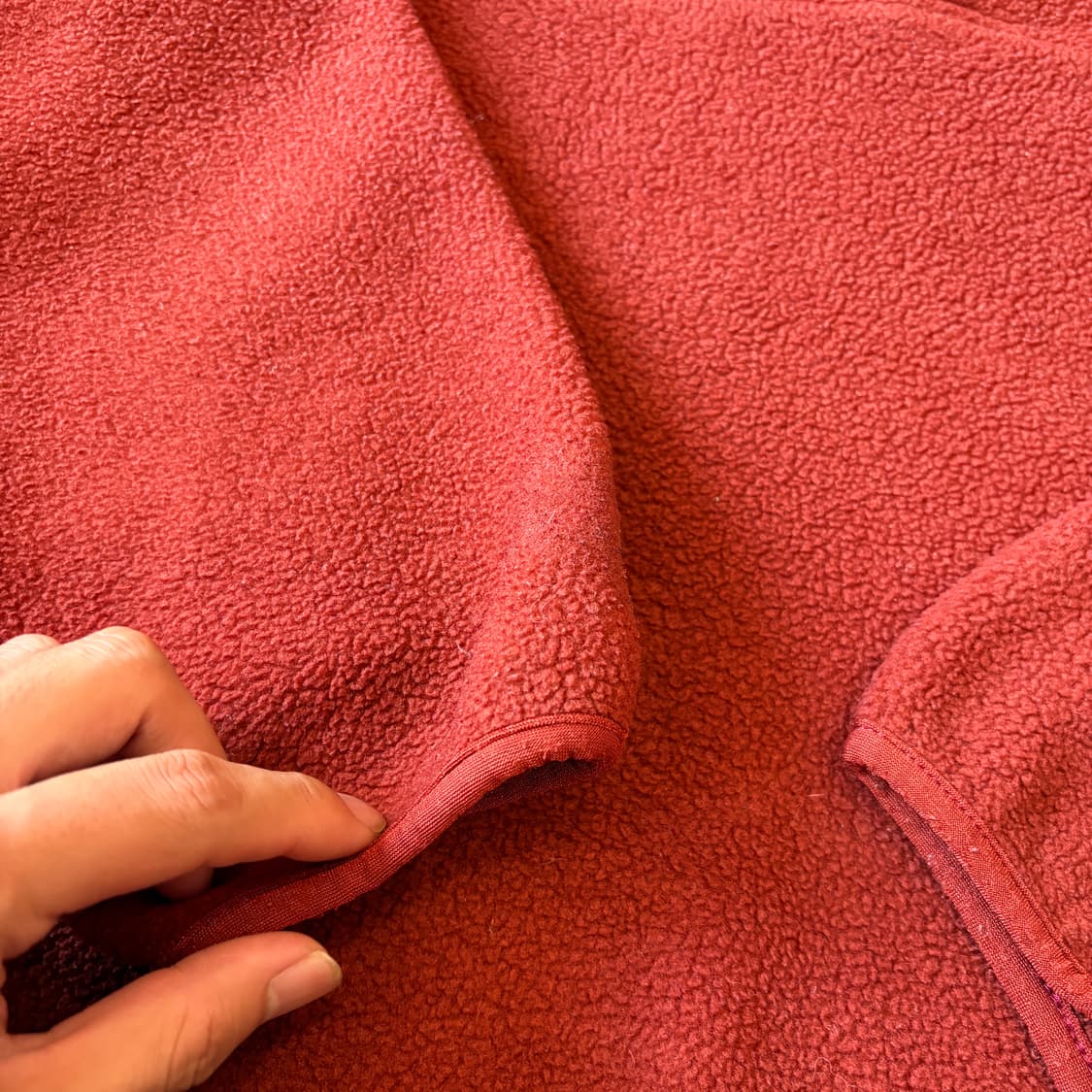 90s 90년대 멕시코 생산 파타고니아 신칠라 버건디 스냅티  상품이미지9