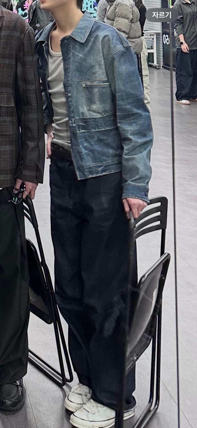 ADSB 앤더슨벨 트롱프뢰유 더블 웨이스트 데님 자켓 블루 상품이미지4