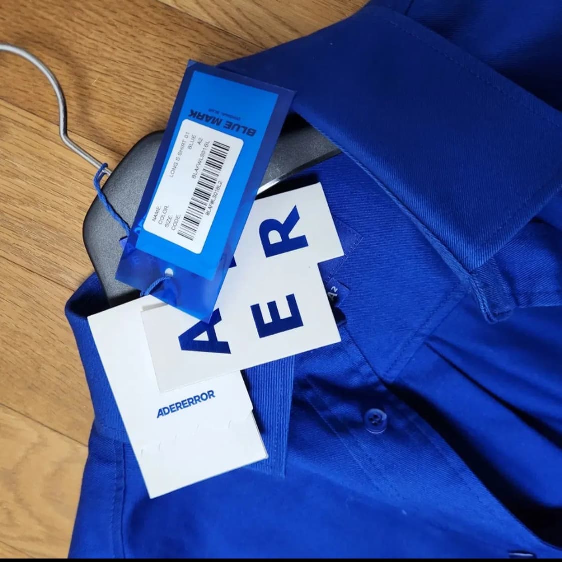아더에러 스페릭 로고 셔츠 블루 A2 상품이미지6