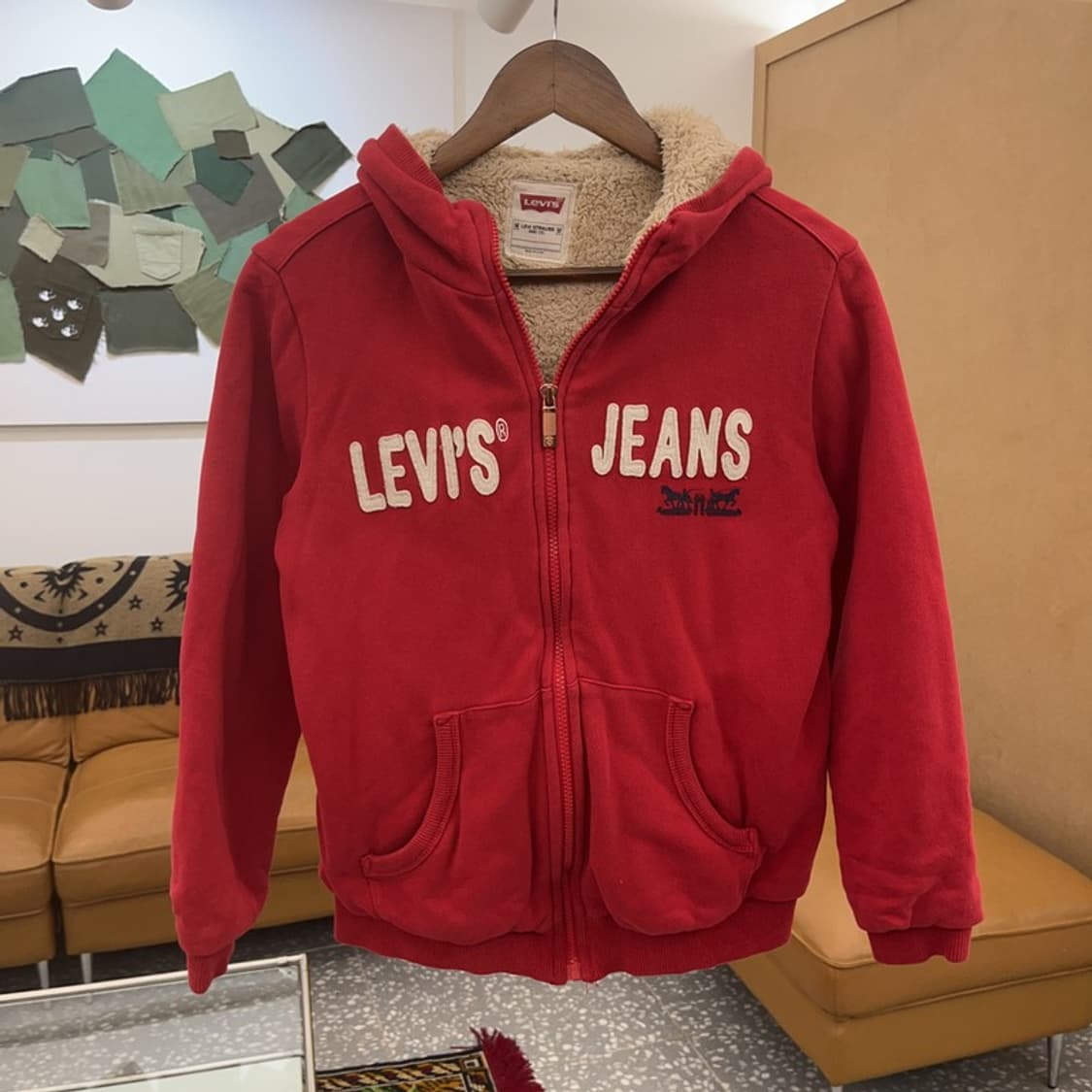 리바이스 Y2K 빈티지 양털 후드집업 85 C06316 상품이미지1