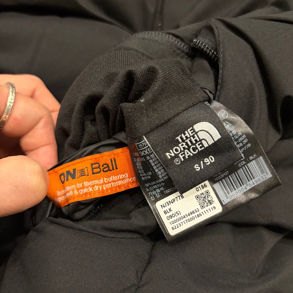 [S] 노스페이스 리버시블 비베러 블랙 뽀글이 패딩 B365 상품이미지7
