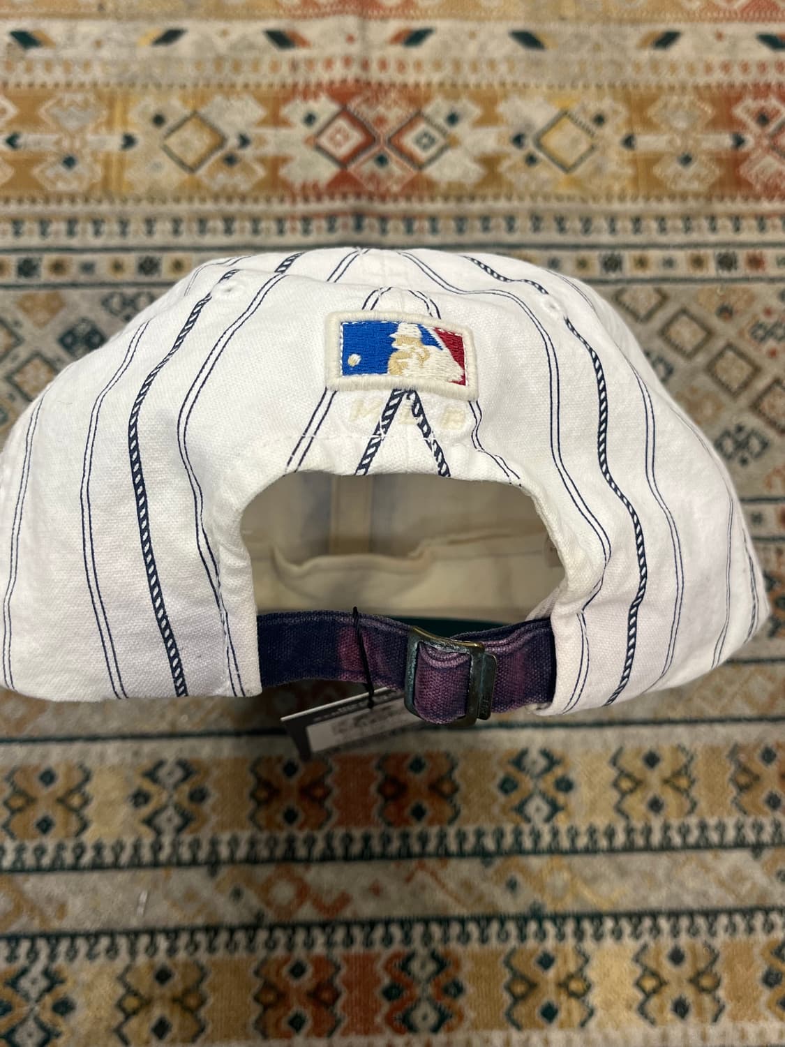 MLB 스트라이프 볼캡 네이비 #csz3774 상품이미지8