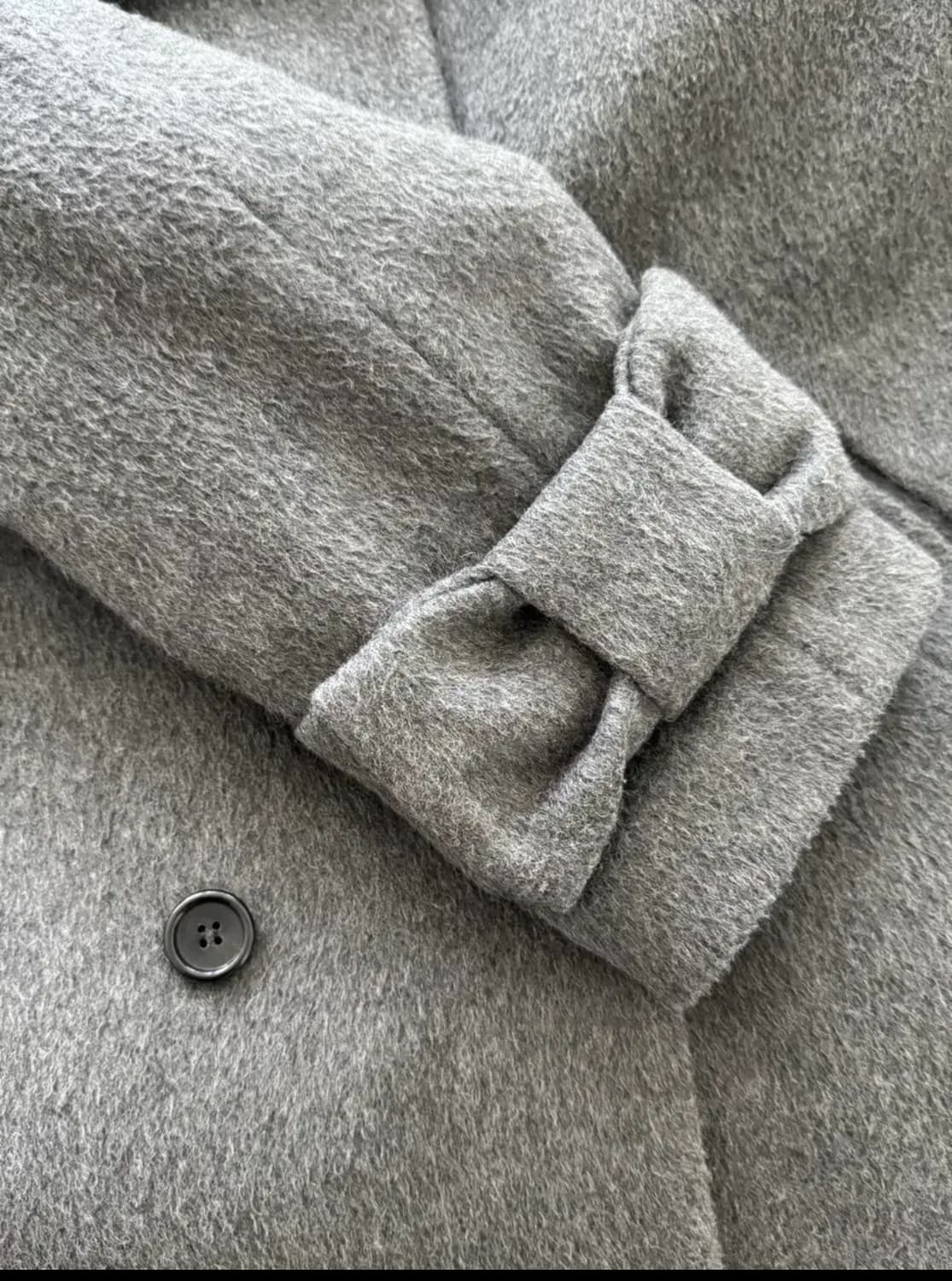 체메씨 chemehc 리본 코트 그레이  상품이미지2