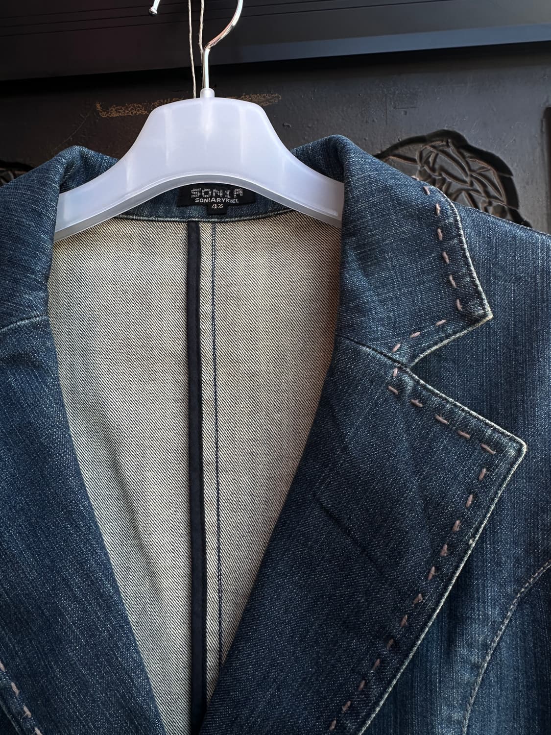 sonia rykiel stitch denim jacket 상품이미지5