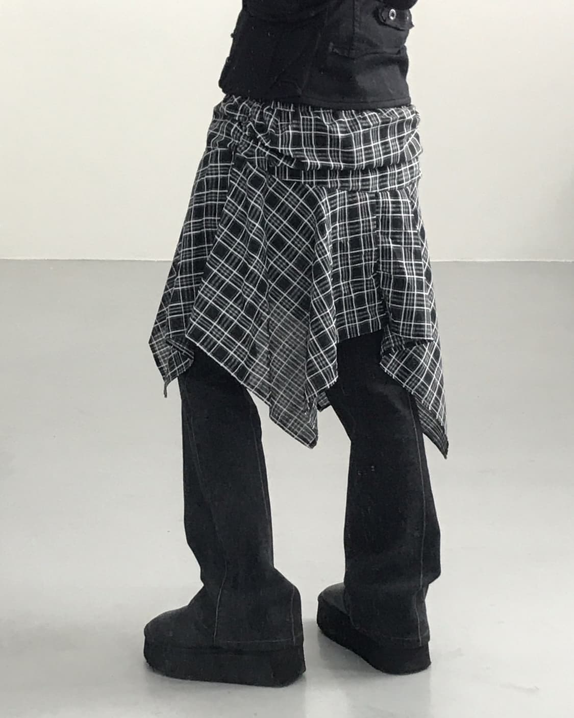 Jpn Poly Checked Mini Skirts 상품이미지3