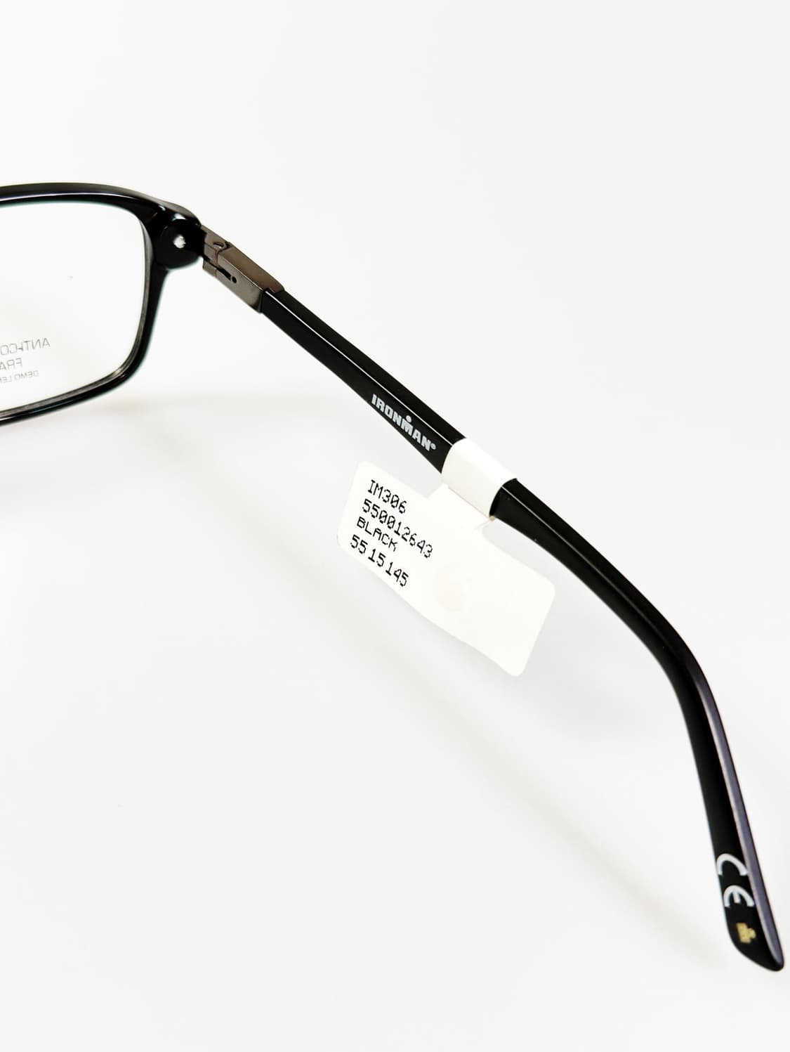 IRONMAN 블랙 뿔테 스퀘어 프레임 빈티지 안경 상품이미지6