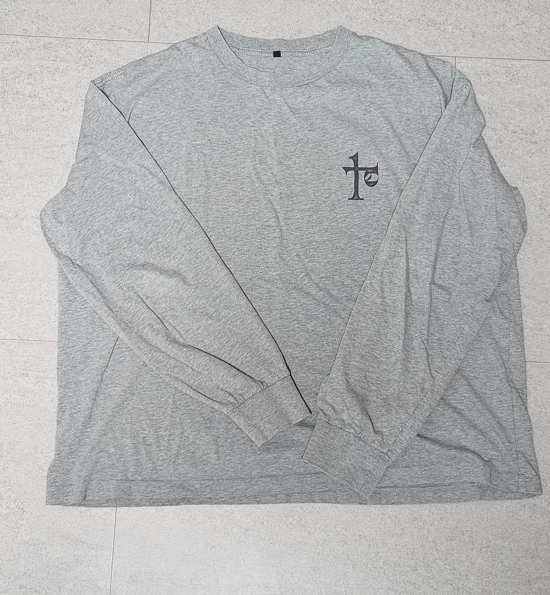 3일괄)폴리테루 심볼피 롱슬리브 블랙, 그레이 상품이미지2