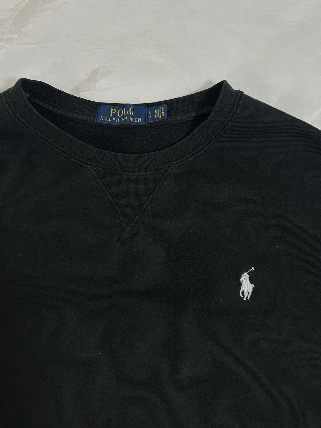 폴로 블랙 기모 맨투맨 상품이미지2