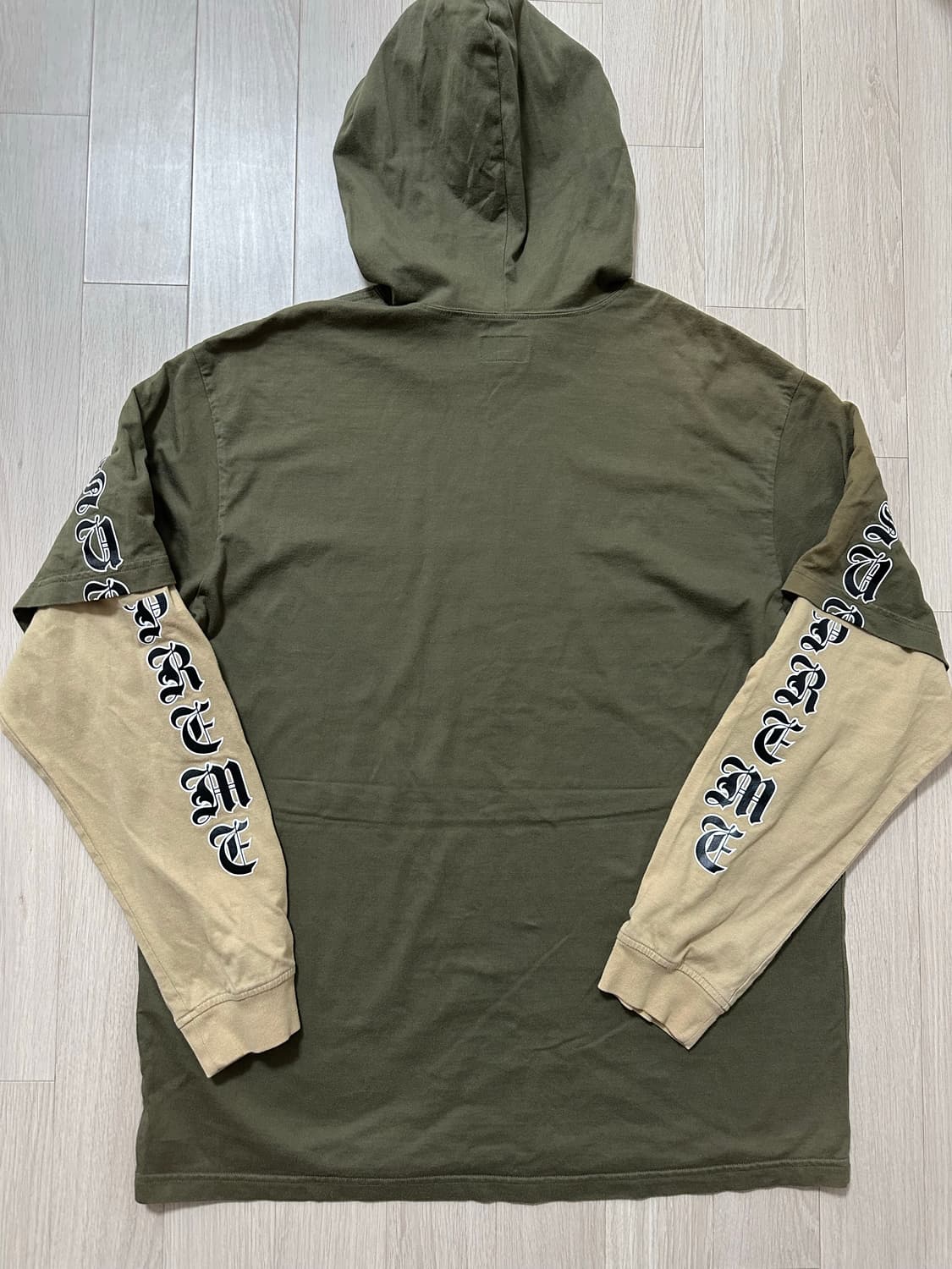 Supreme 슈프림 레이어드 후드 롱슬리브 탑 22FW [올리브-L] 상품이미지3