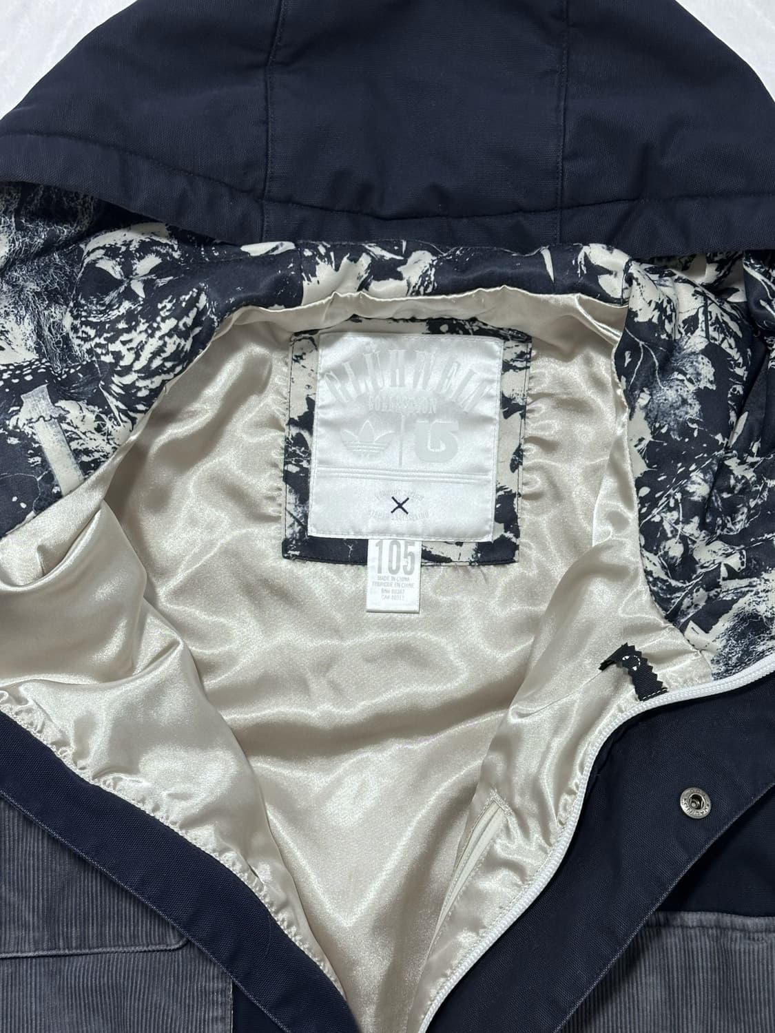 아디다스 후드 배색 패치 워크 자켓 상품이미지2