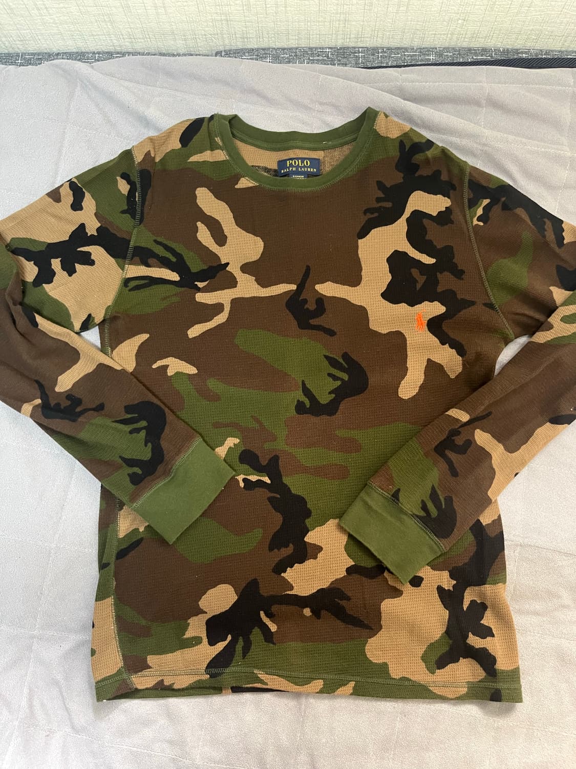 폴로 랄프로렌 카모 와플 롱슬리브 티셔츠 상품이미지1
