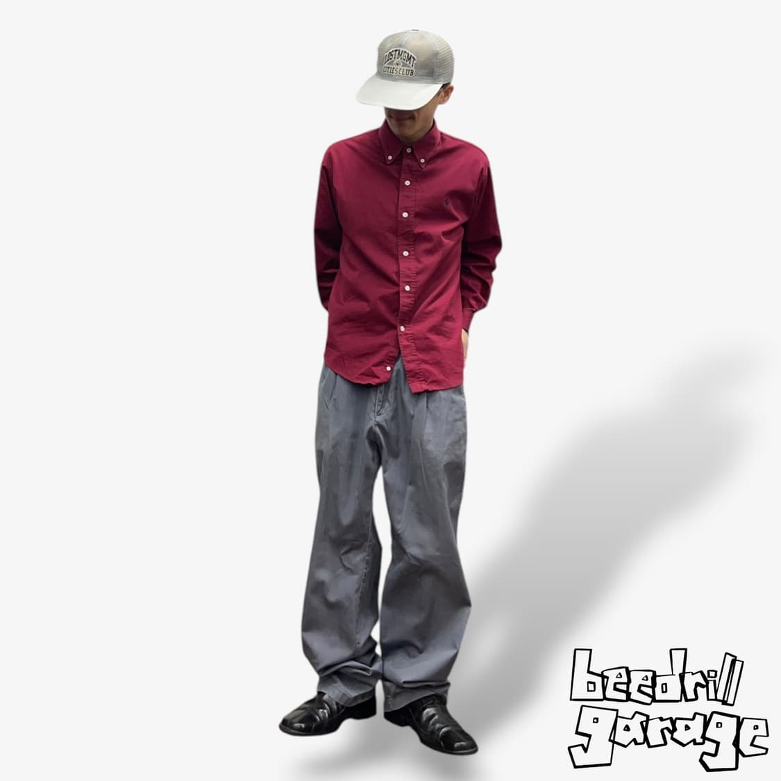 헨리코튼 그레이 핀턱 치노 팬츠 상품이미지1