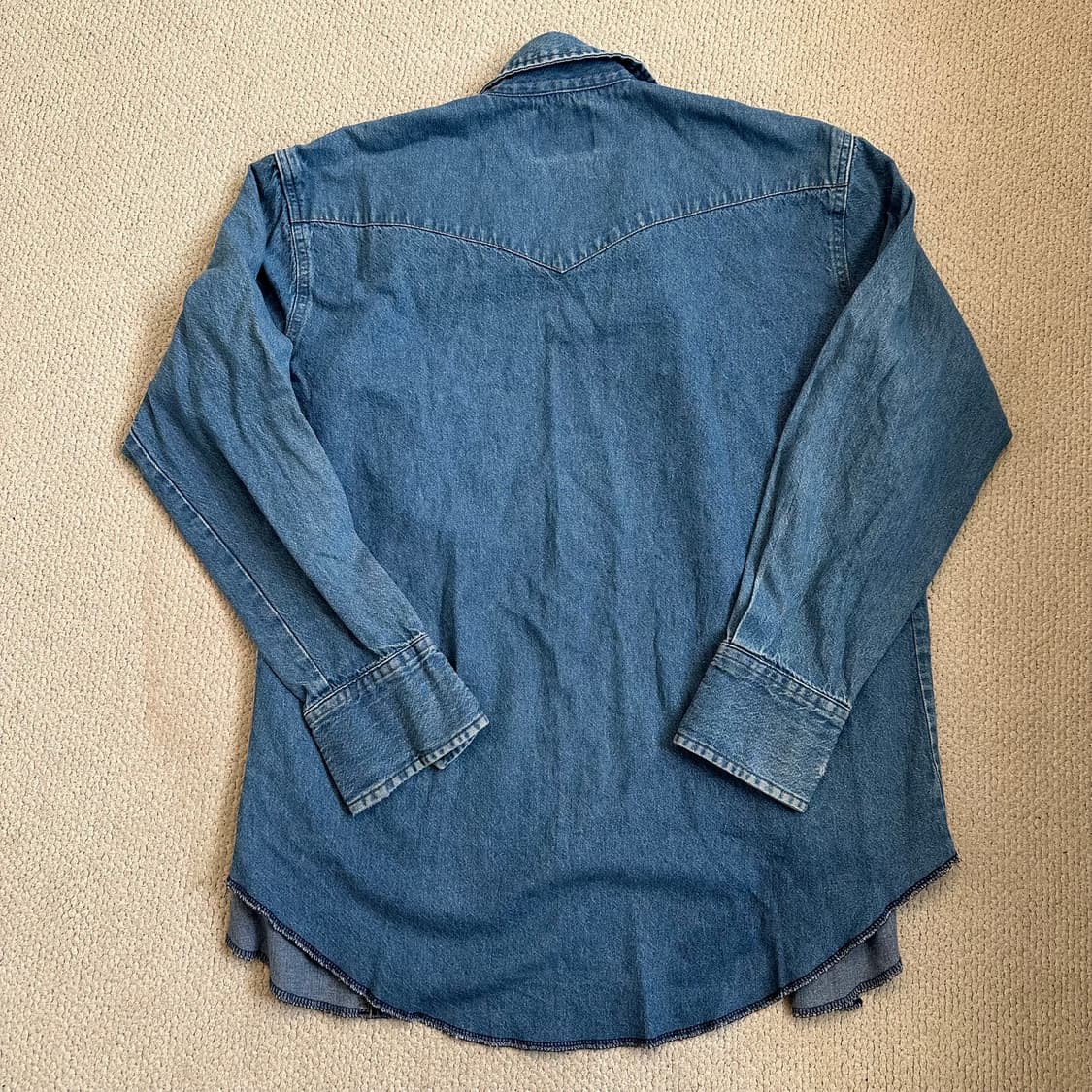 90s 랭글러 Wrangler 웨스턴 데님셔츠 상품이미지8