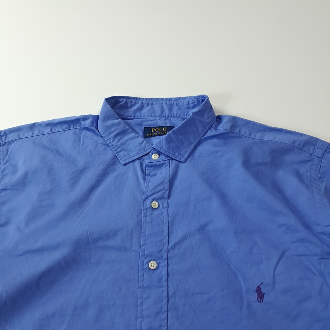 CJ374 2XL 폴로 빅사이즈 00s 블루 셔츠 남방 상품이미지2