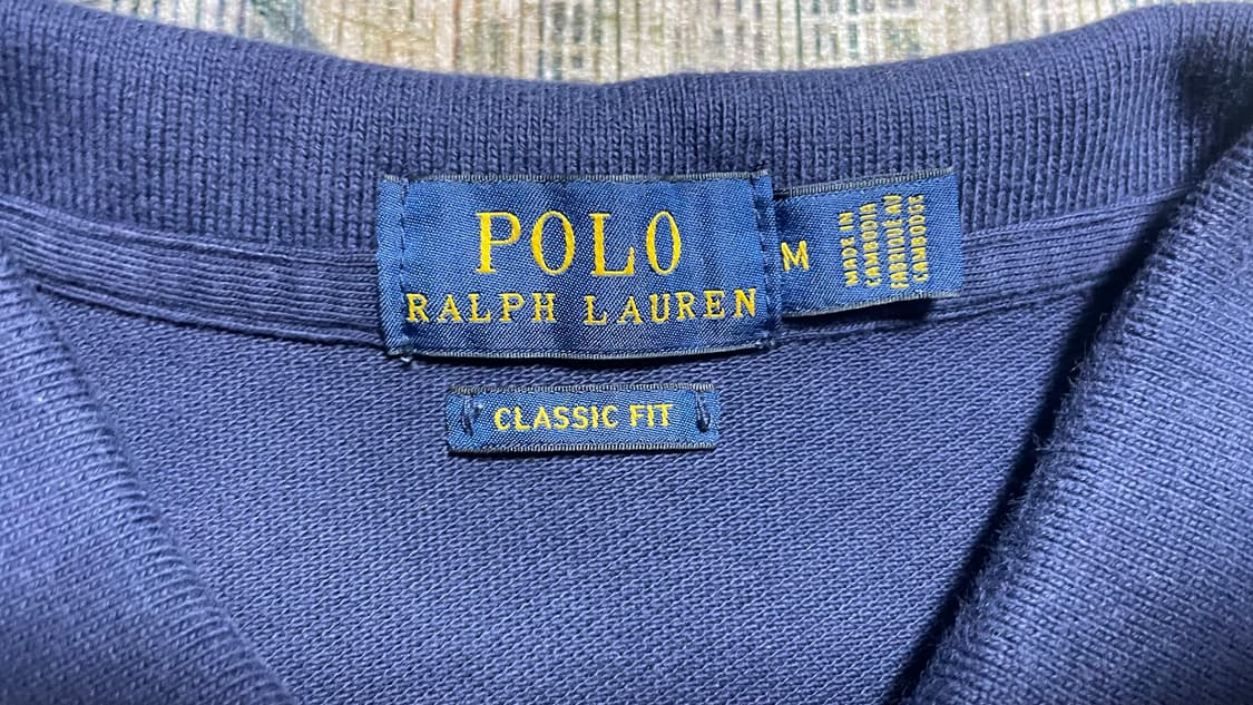 USA 미국빈티지 정품 폴로 랄프로렌 네이비 클래식핏 PK 카라티 M 상품이미지8