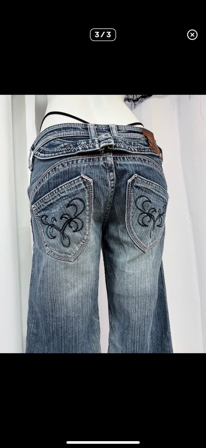 Printing denim pants  상품이미지3