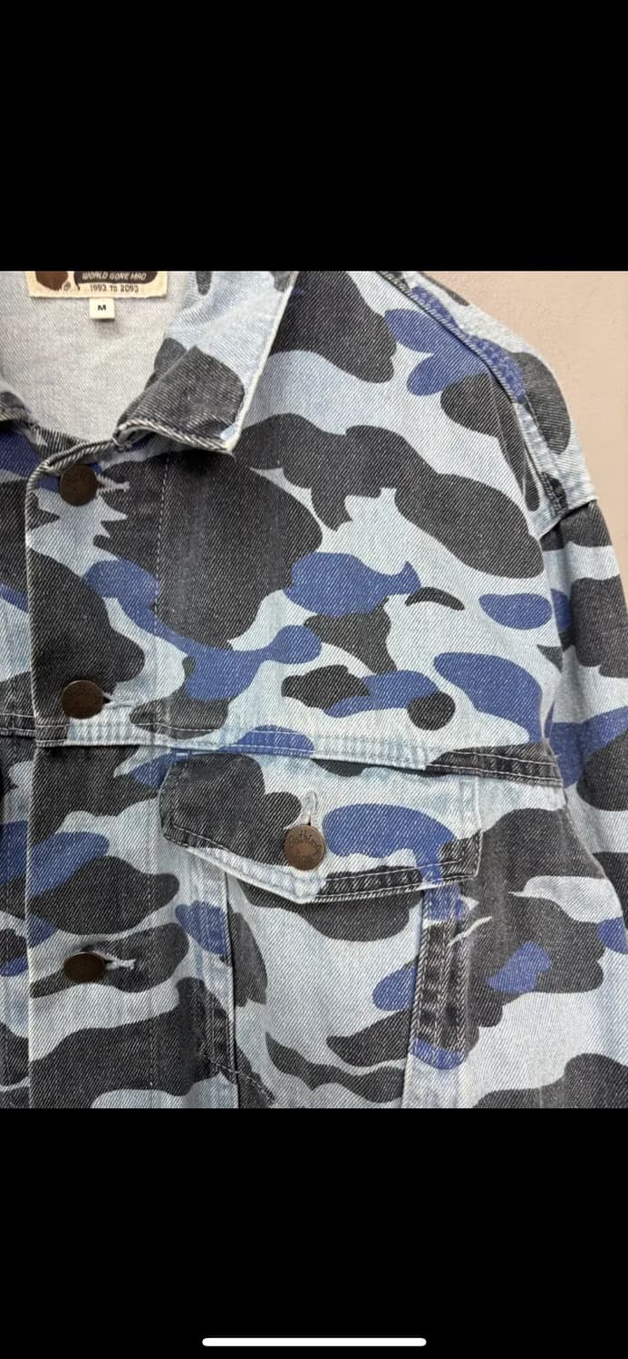 베이프 블루 카모데님 자켓 H1414 상품이미지3