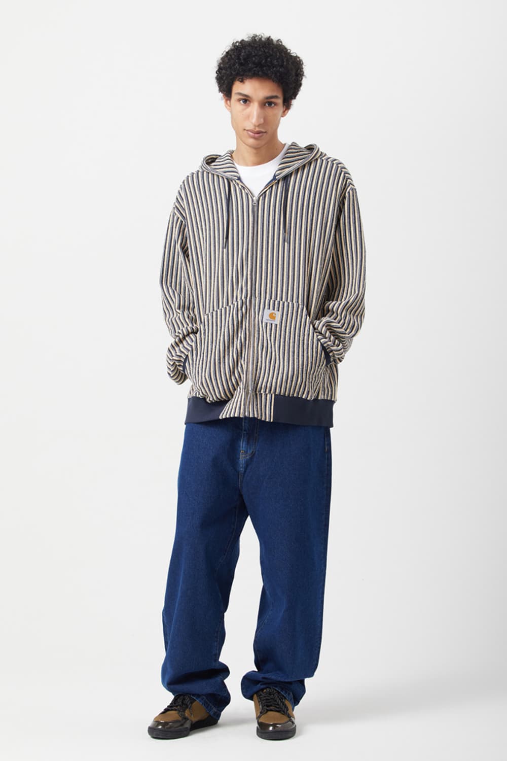 칼하트 wip HOODED TEXTURE JACKET 후드 자켓 집업 상품이미지2