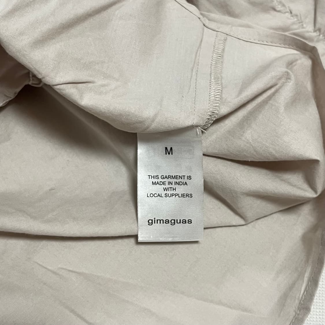 [S,M]기마구아스 Lupa 루파 프릴 셔츠/베이지 상품이미지3