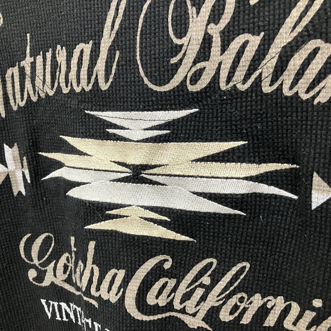 GOTCHA 갓챠 나바호  검정 와플 긴팔티 상품이미지5