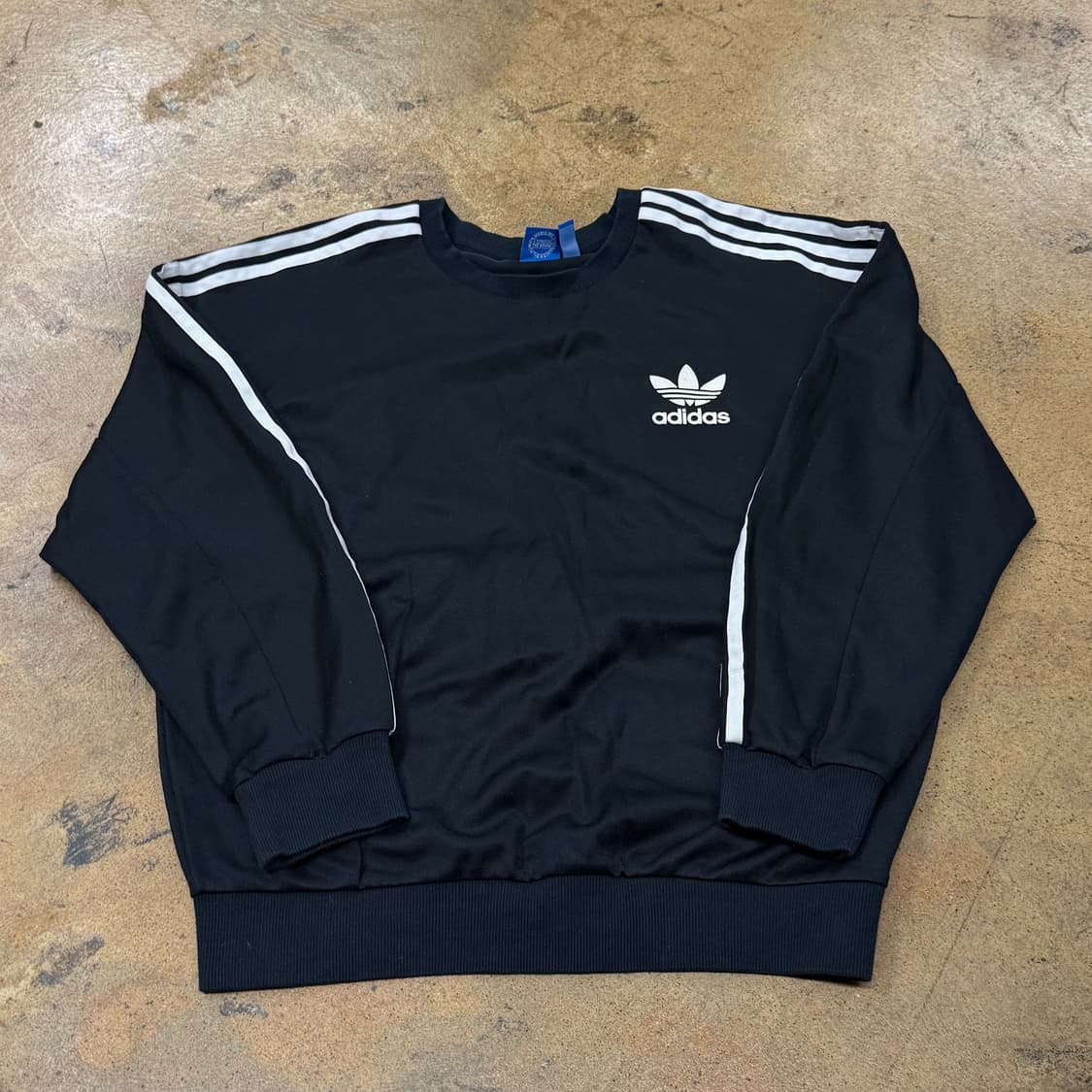 [정품/100] 아디다스 삼선 맨투맨 블랙 b14 상품이미지2