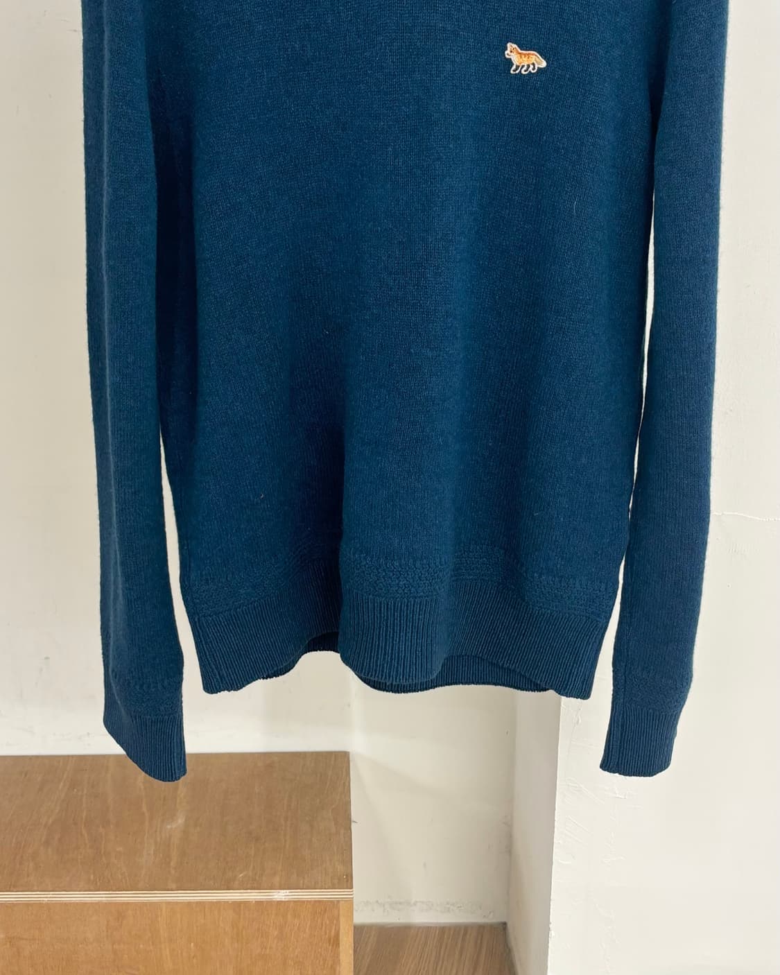 메종 키츠네 폭스 헤드 램스울 니트 상품이미지5