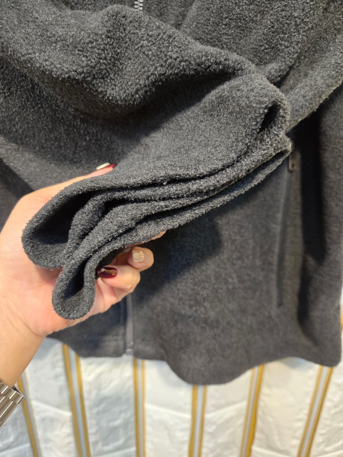 타미힐피거 남성 후리스 집업 자켓 L 상품이미지4