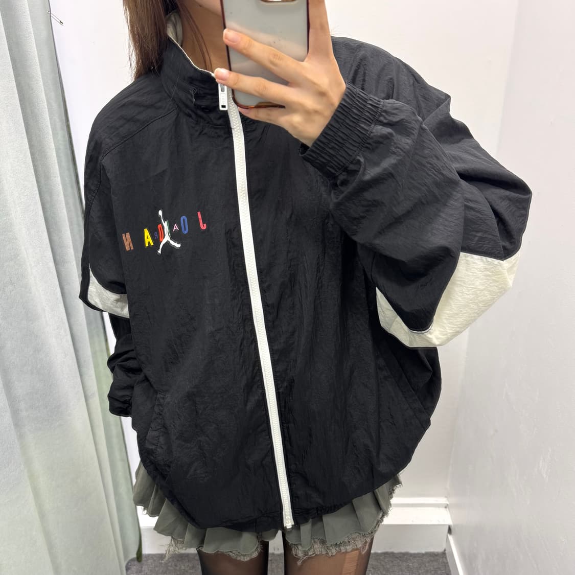 조던 블랙화이트 바람막이 상품이미지3