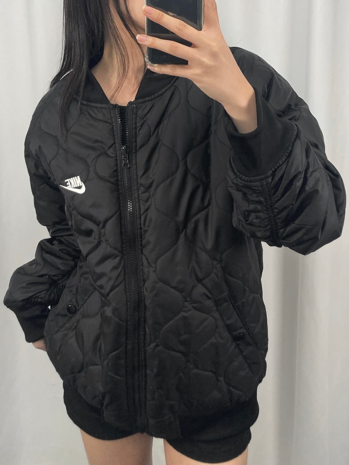 나이키 리버시블 블랙 퀼팅 자켓 상품이미지1