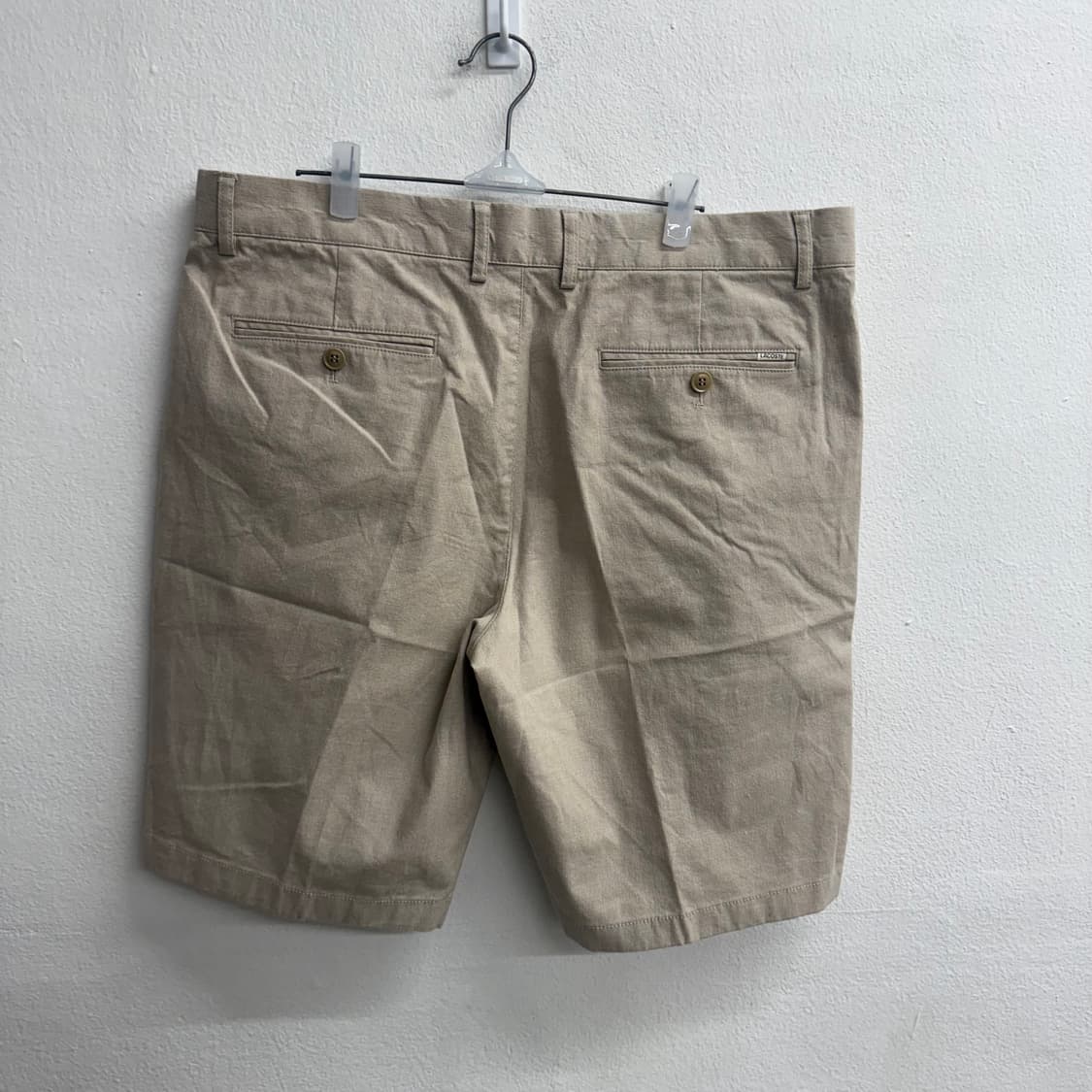 라코스테 슬림핏 베이지 하프 팬츠 36 상품이미지2