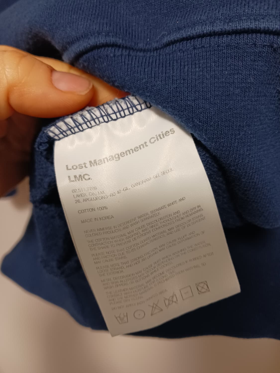 LMC 오발 스웨트셔츠 네이비 상품이미지4