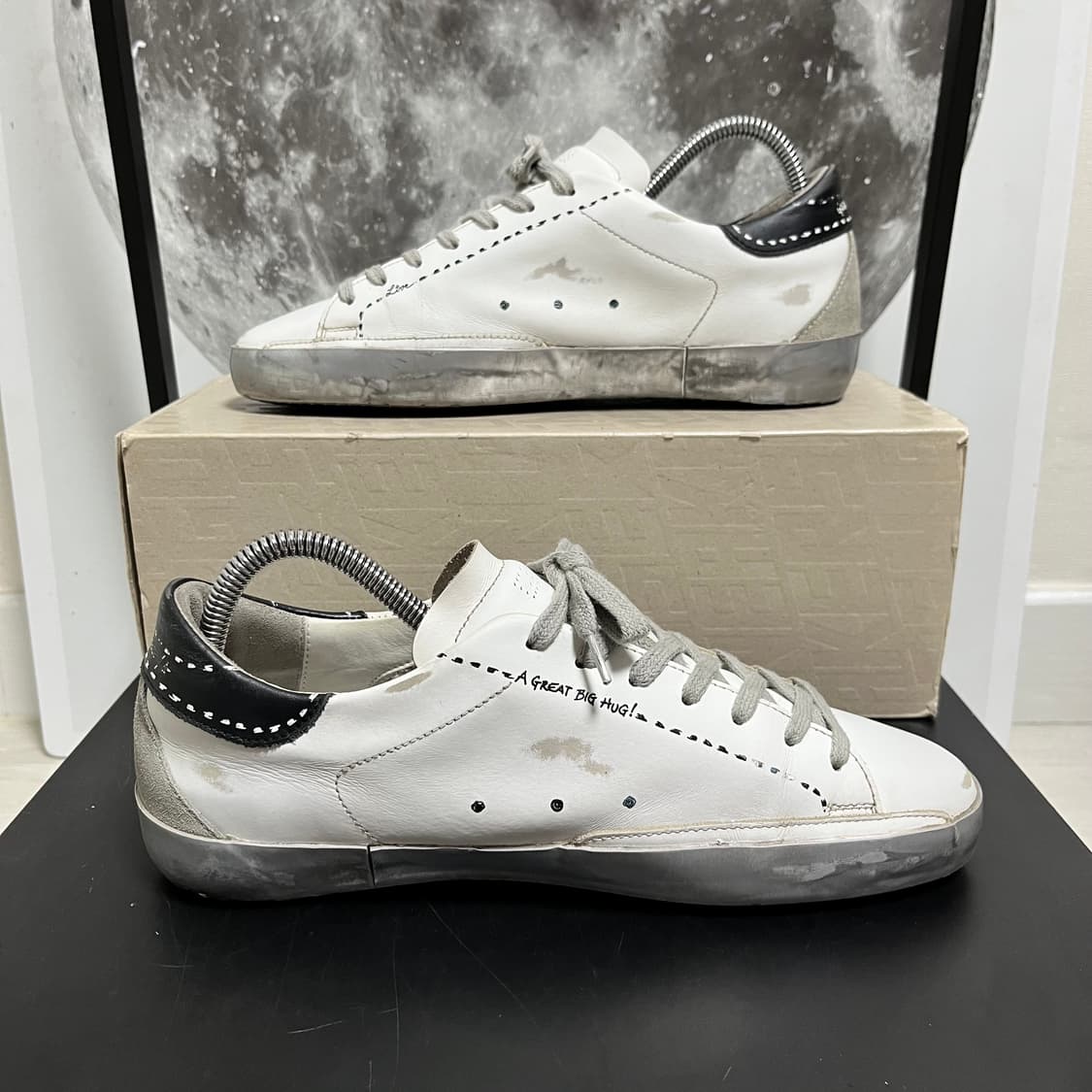 정품 40) 골든구스 스케치 스타 블랙탭 스니커즈 255~260 상품이미지2