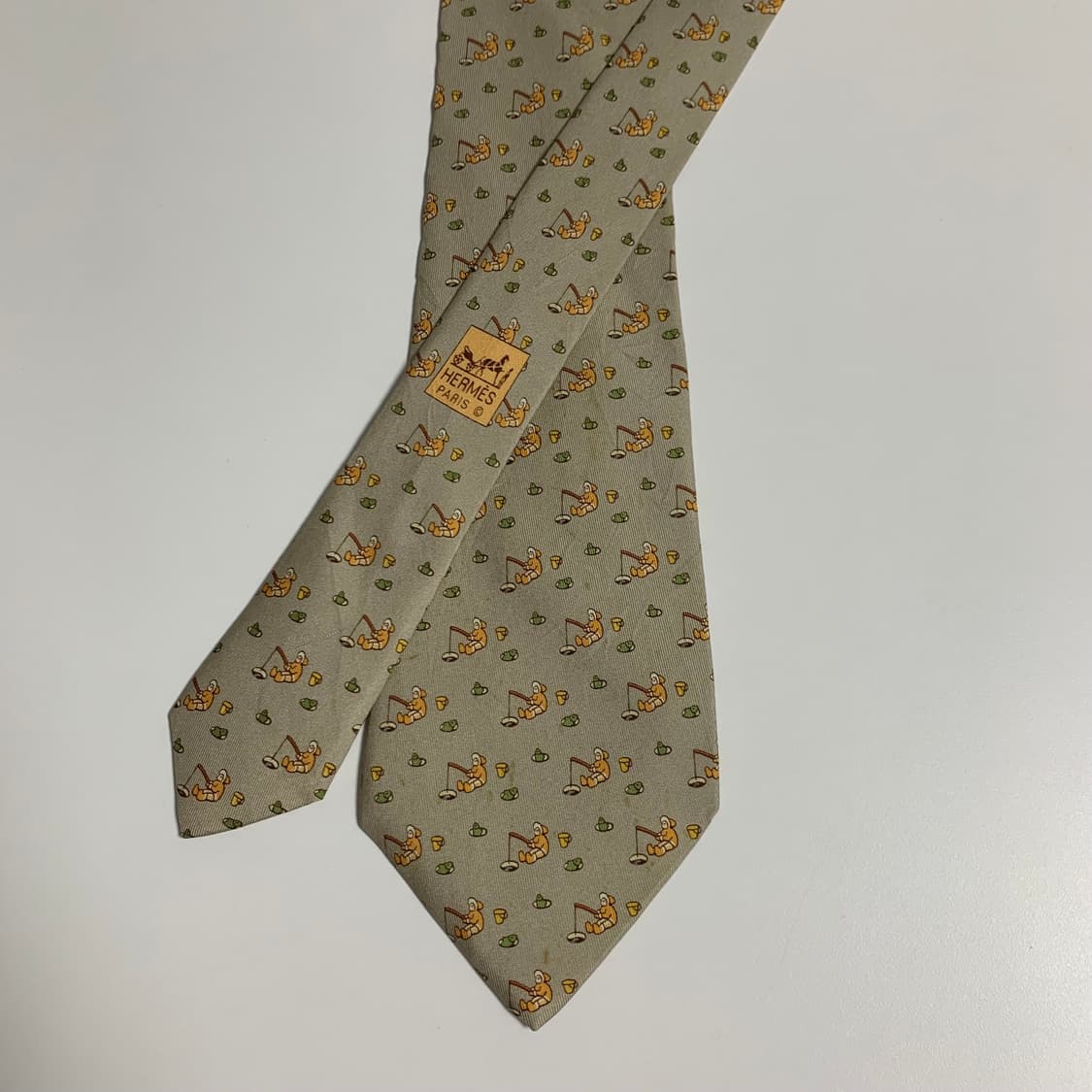 에르메스(HERMES) 명품 빈티지넥타이 A등급 9.2cm 100실크 상품이미지3