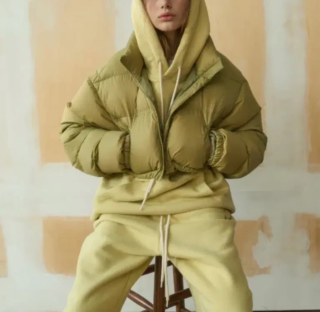 아우어솔티 덕다운패딩(올리브) 상품이미지4