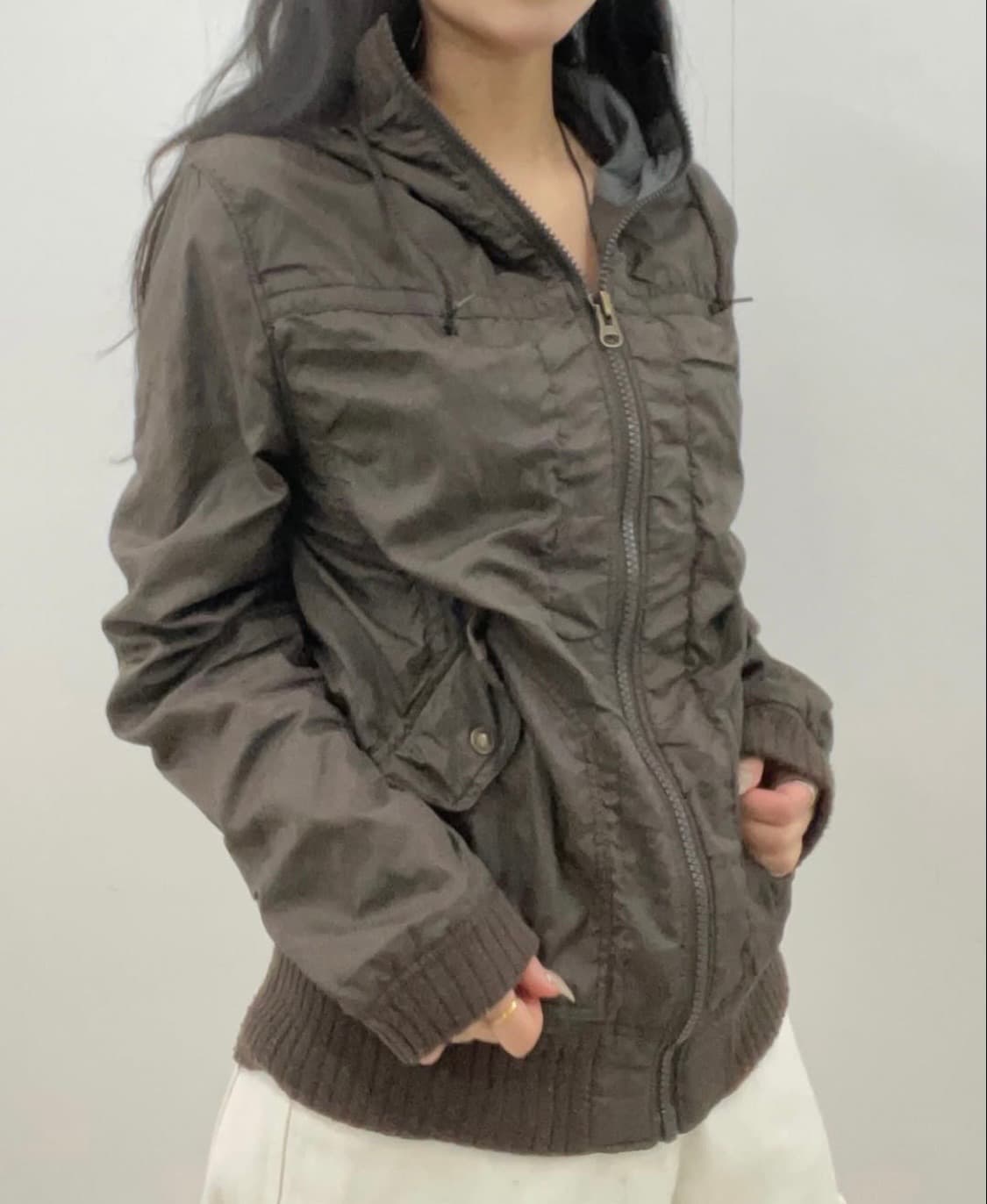 빈티지 후드 바람막이 자켓 상품이미지2