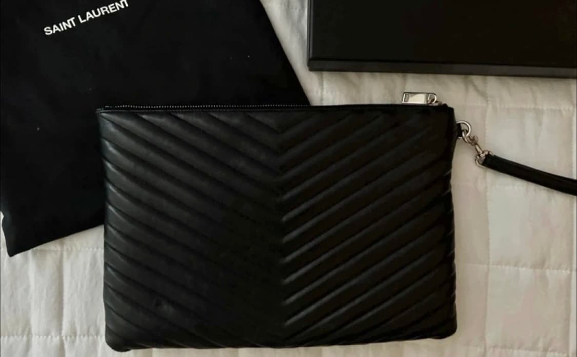 생로랑 마틀라세 뉴미듐 클러치(파우치)  상품이미지3