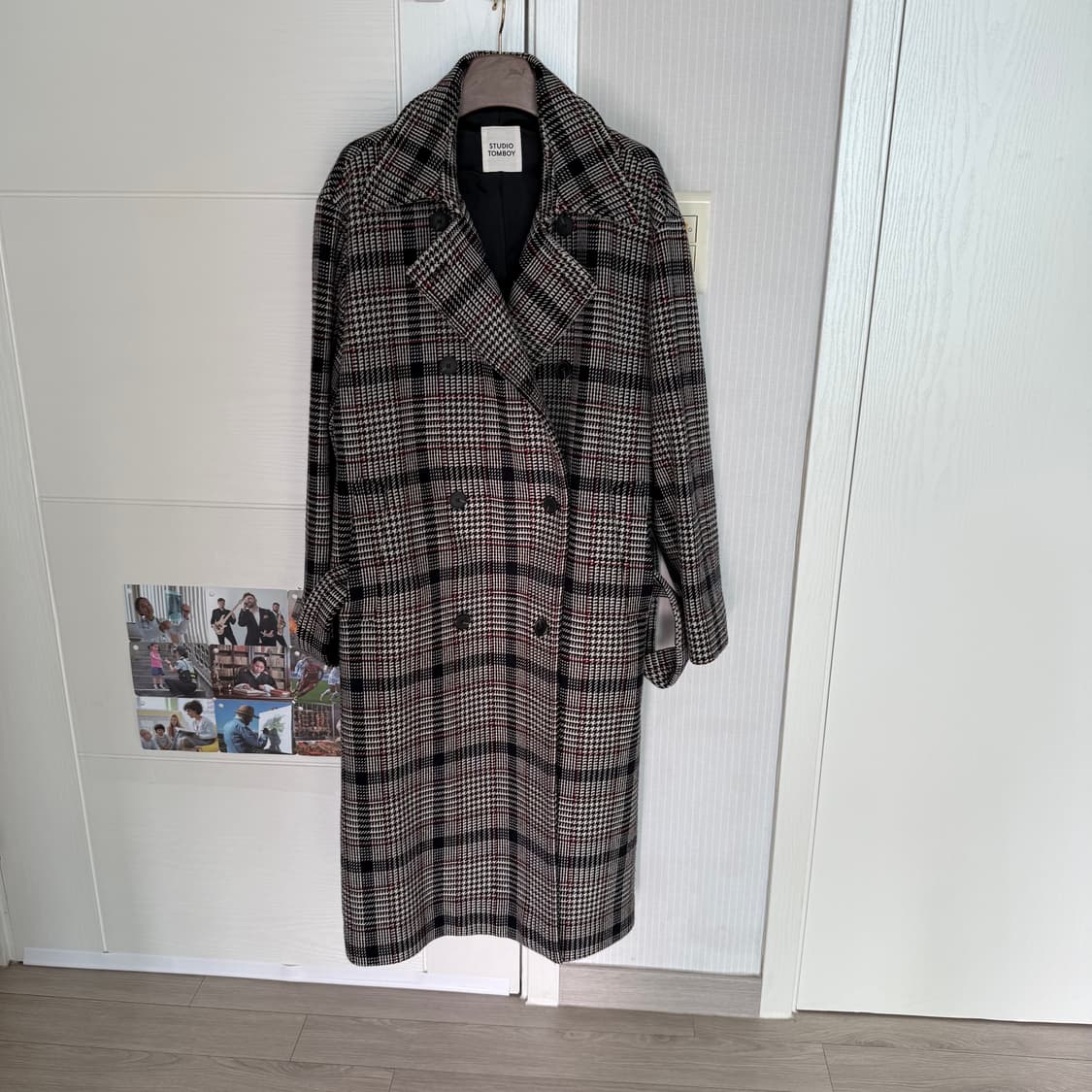 스튜디오 톰보이 체크 코트 상품이미지4